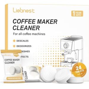 24 Count Coffee Maker Cleaner & Descaler Tablets